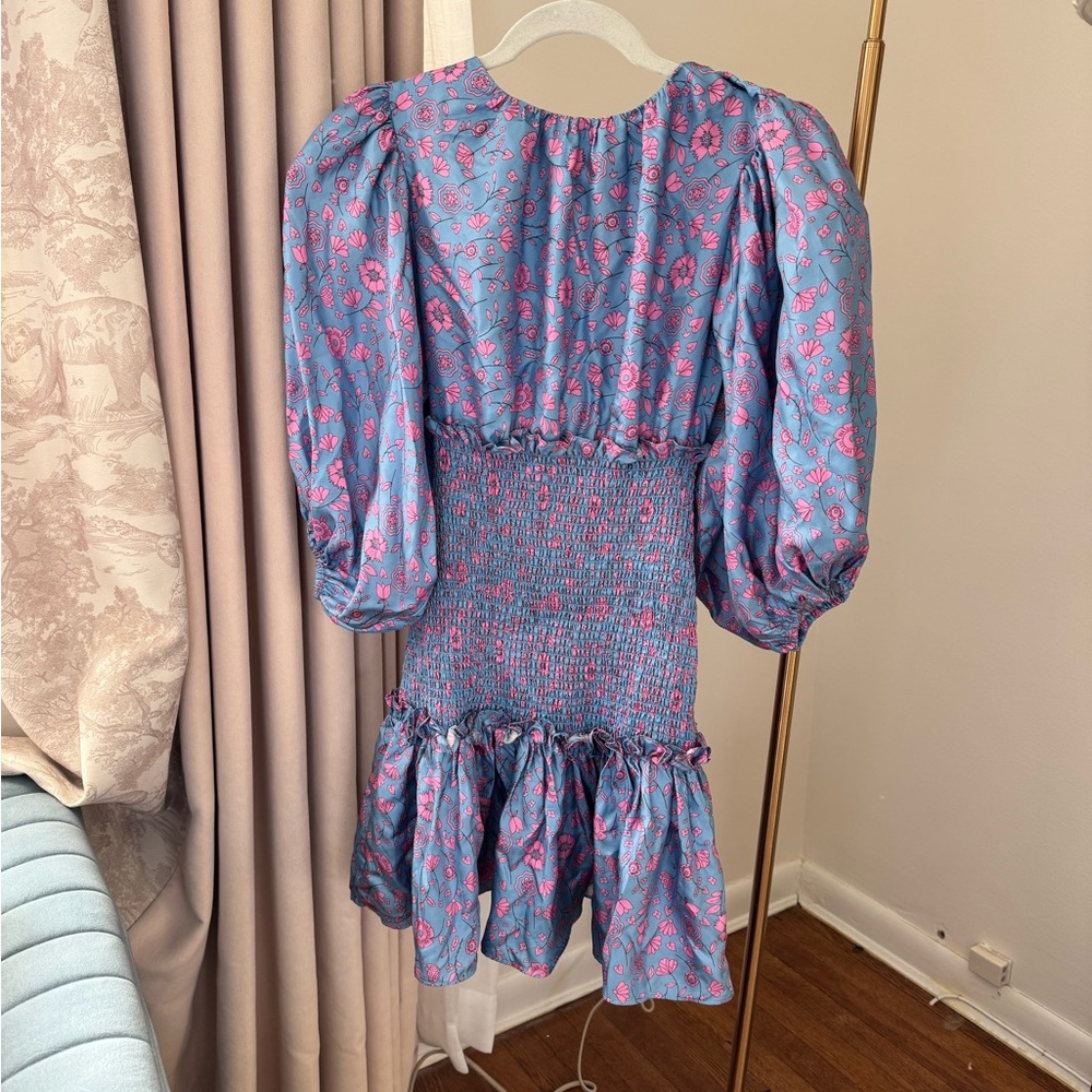 Cynthia Rowley Floral Puff Sleeve Dress